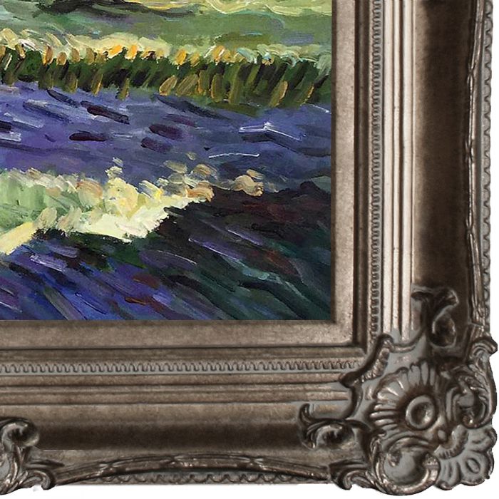 Seascape at Saintes maries Pre-Framed - Renaissance Champagne Frame 20"X24"