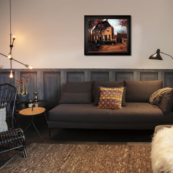 The Vicarage at Nuenen, 1885 Pre-Framed - Veine D'Or Bronze Angled Frame 20"X24"