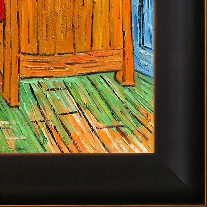 Bedroom At Arles Pre-Framed - Veine D'Or Bronze Scoop Frame 20"X24"