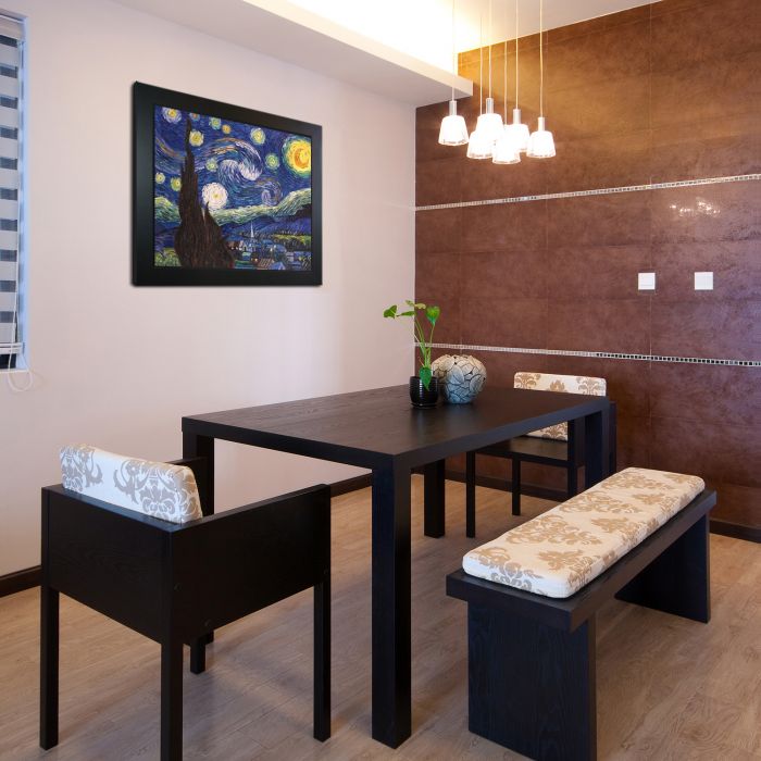 Starry Night Pre-Framed - New Age Black Frame 20"X24"