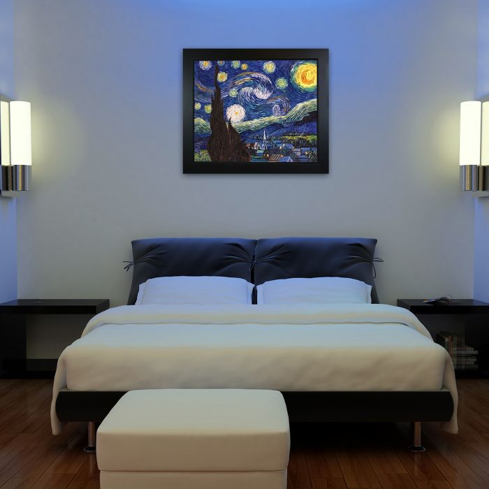 Starry Night Pre-Framed - New Age Black Frame 20"X24"