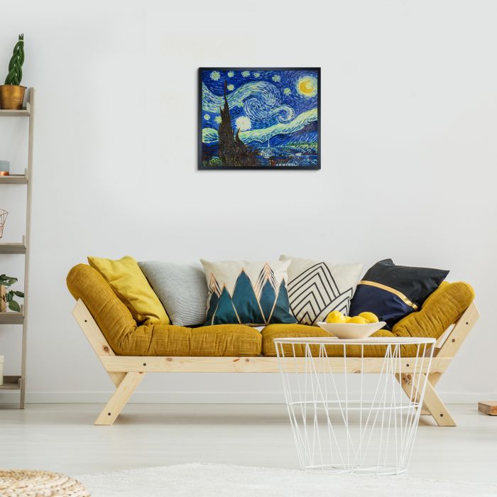 Starry Night Pre-Framed - Studio Black Wood Frame 20"X24"