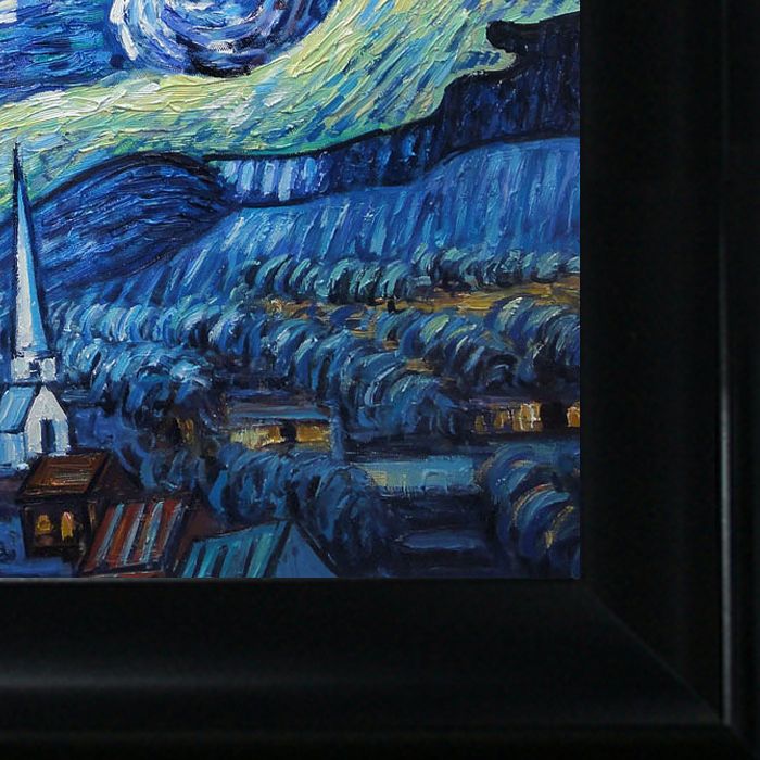 Starry Night Pre-Framed - Black Matte King Frame 20"X24"