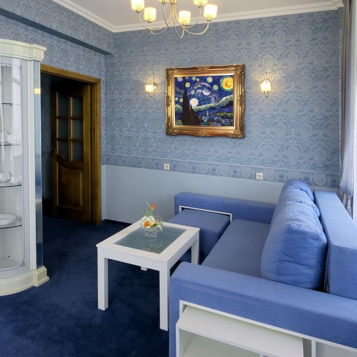 Starry Night Pre-Framed - Victorian Gold Frame 20"X24"