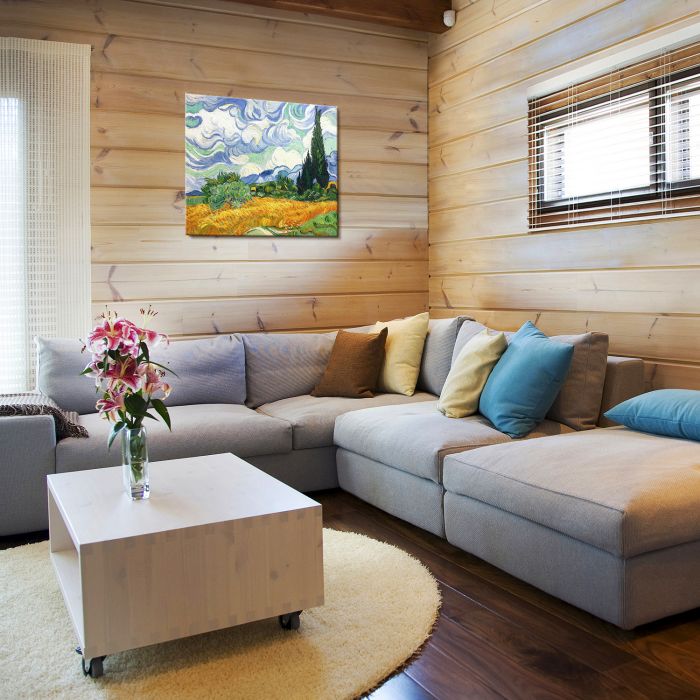 Wheat Field with Cypresses Gallery Wrap - Gallery Wrap 20"X24"