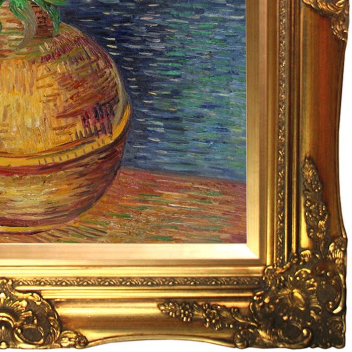 Crown Imperial Fritillaries in a Copper Vase Pre-Framed - Victorian Gold Frame 20"X24"