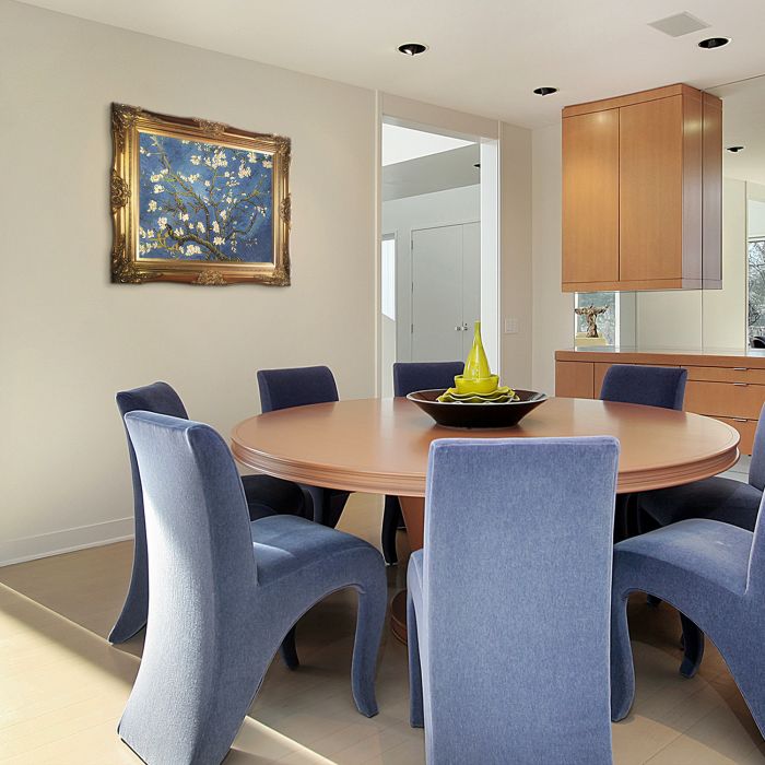 Branches of an Almond Tree in Blossom Pre-Framed - Victorian Gold Frame 20"X24"