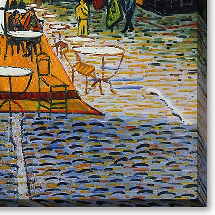 Cafe Terrace at Night Pre-Framed - Gallery Wrap 30"X40"