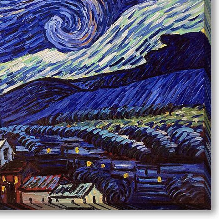 Starry Night Pre-Framed - Gallery Wrap 30"X40"