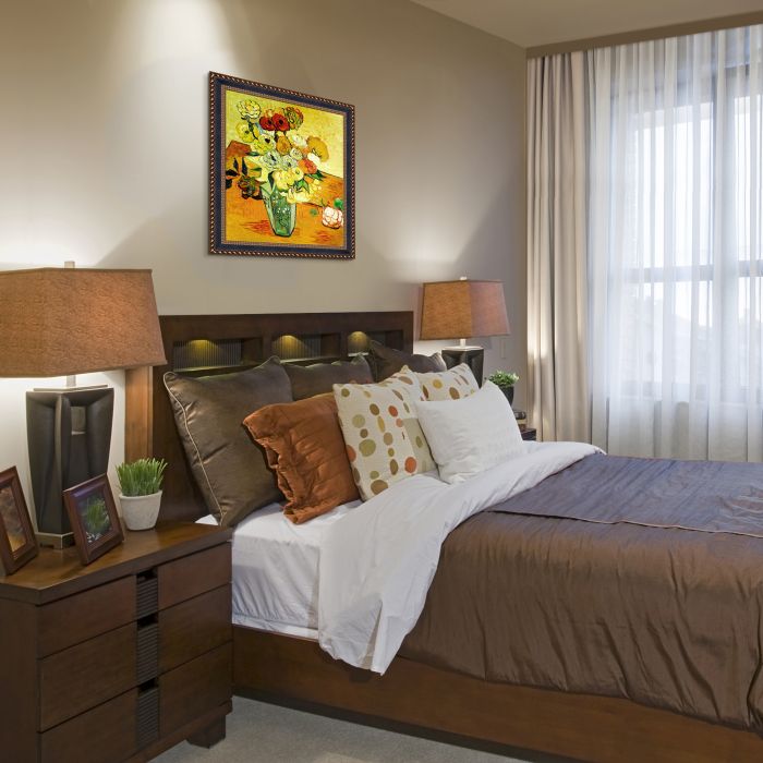 Japanese Vase with Roses and Anemones, 1890 Pre-framed - Verona Black and Gold Braid 20" X 24"