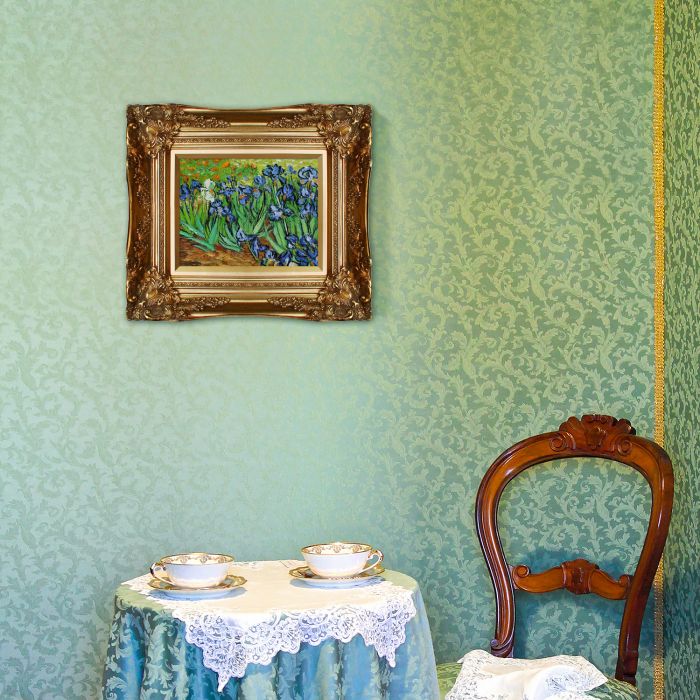 Irises Pre-Framed - Victorian Gold Frame 8"X10"