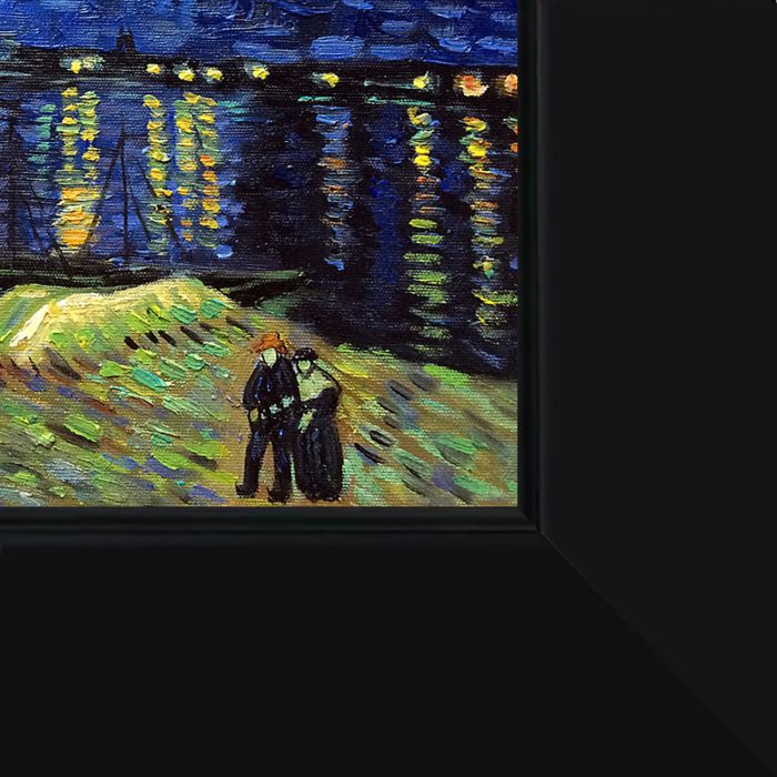 Starry Night Over The Rhone Pre-Frame - New Age Black Frame 8"X10"