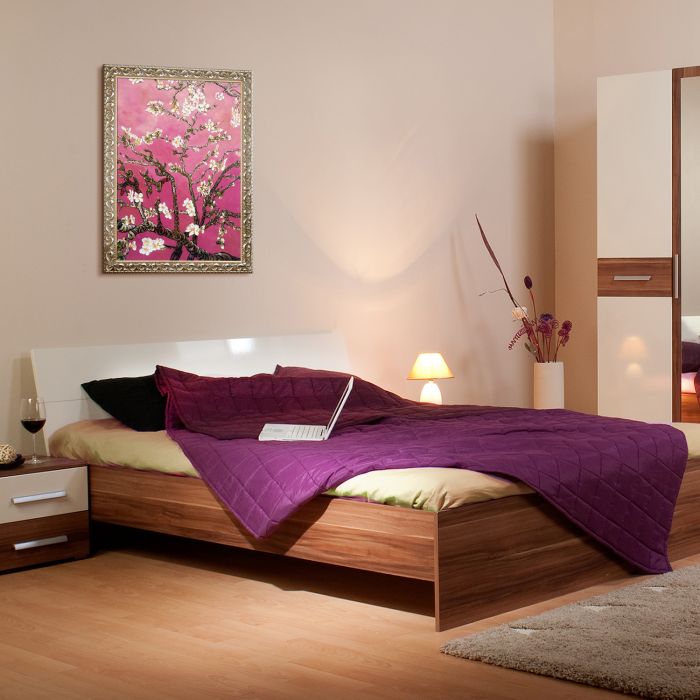 Branches of an Almond Tree in Blossom, Pearl Pink Pre-Framed - Rococo Silver 24"X36"