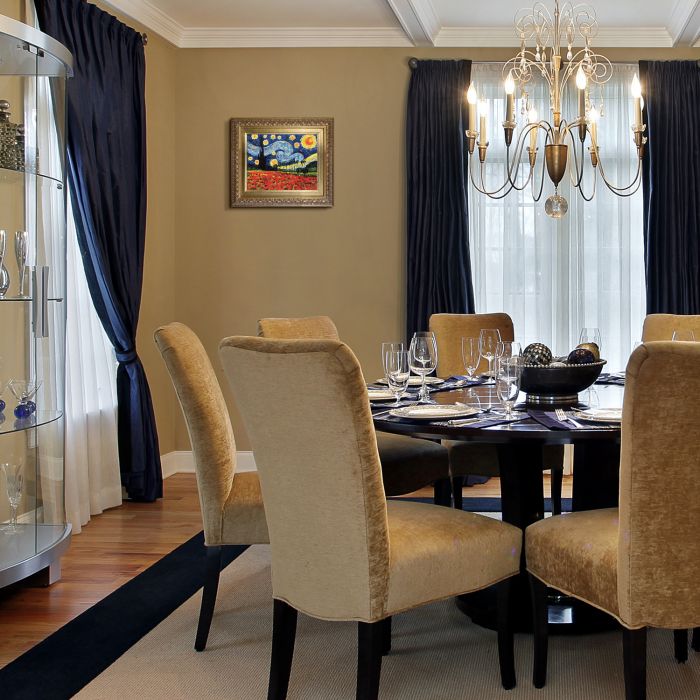 Starry Poppy Collage Pre-Framed - Elegant Gold Frame 8"X10"