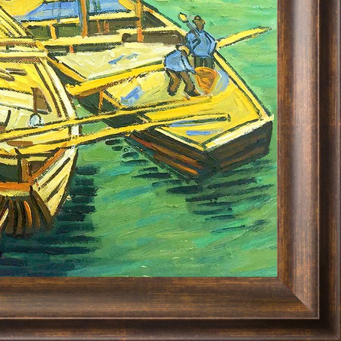 Boats du Rhone Preframed - Modena Vintage 20" X 24"