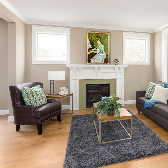 Marguerite Gachet at the Piano Pre-Framed - Gold Luminoso Frame 24" x 36"