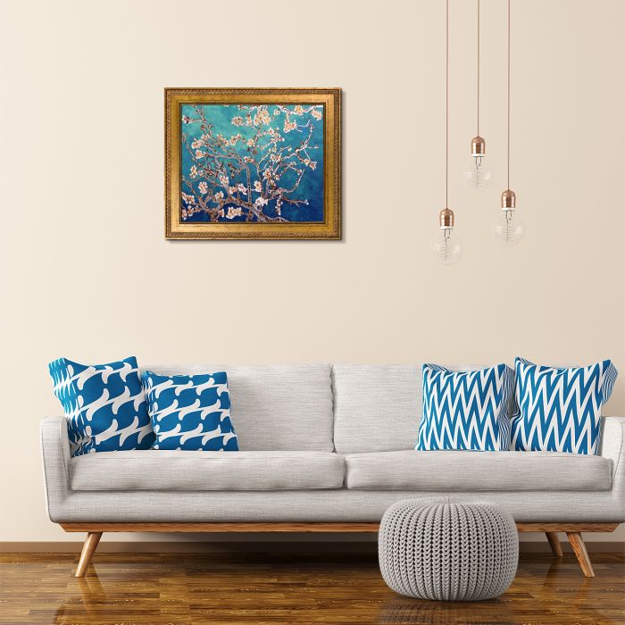 Branches of an Almond Tree (Luxury Line) Pre-Framed - Versailles Gold King Frame 20" X 24"