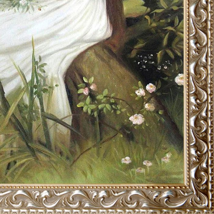 Ophelia Pre-Framed - Rococo Silver 24"X36"