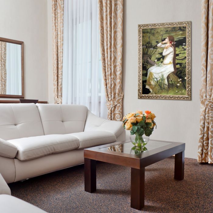 Ophelia Pre-Framed - Rococo Silver 24"X36"