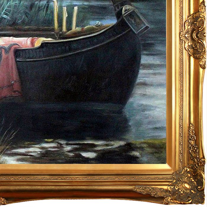The Lady of Shalott Pre-Framed - Victorian Gold Frame 24"X36"