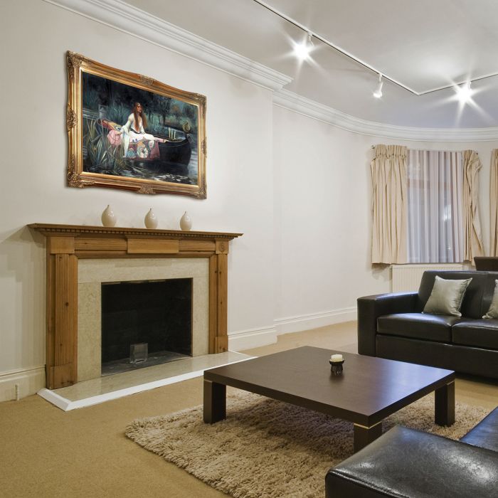 The Lady of Shalott Pre-Framed - Victorian Gold Frame 24"X36"