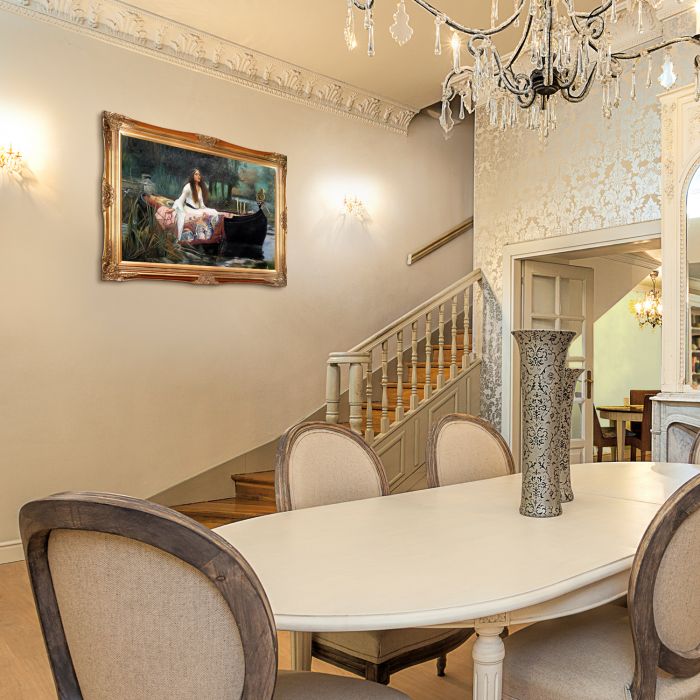 The Lady of Shalott Pre-Framed - Victorian Gold Frame 24"X36"