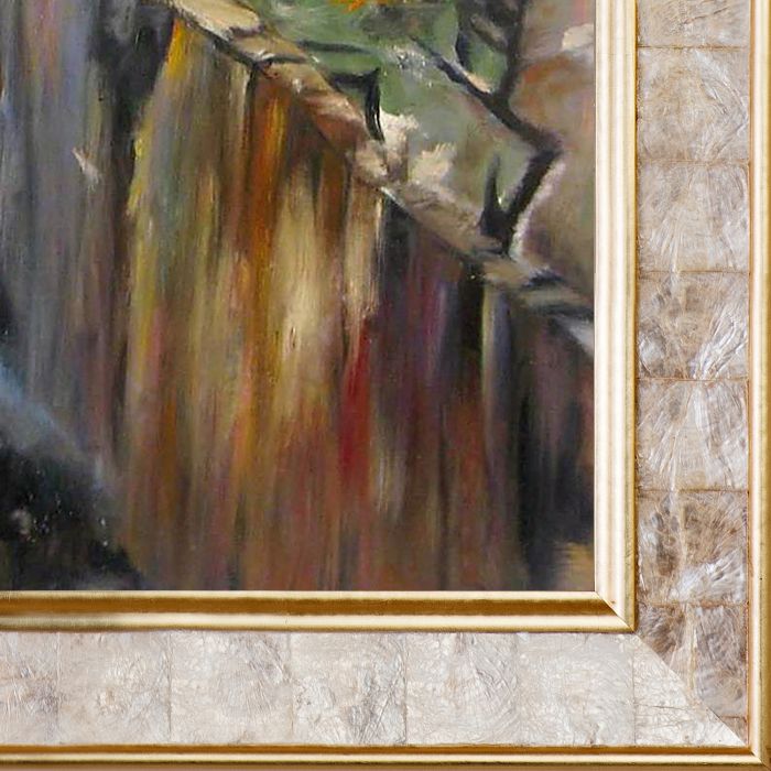 The Flower Picker Pre-Framed - Gold Pearl Frame 20" X 24"