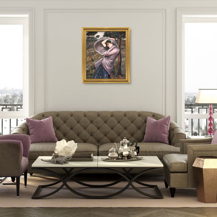 Boreas Pre-Framed - Versailles Gold Queen Frame 20" X 24"