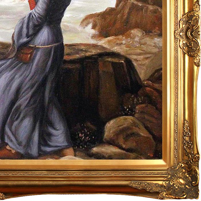 Miranda - The Tempest Pre-Framed - Victorian Gold Frame 24"X36"