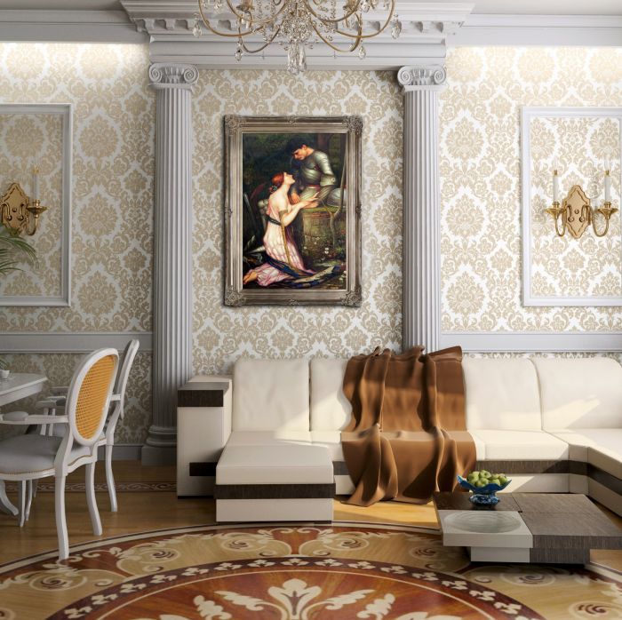 Lamia, 1905 (version 1) Pre-Framed - Renaissance Champagne Frame 24"X36"