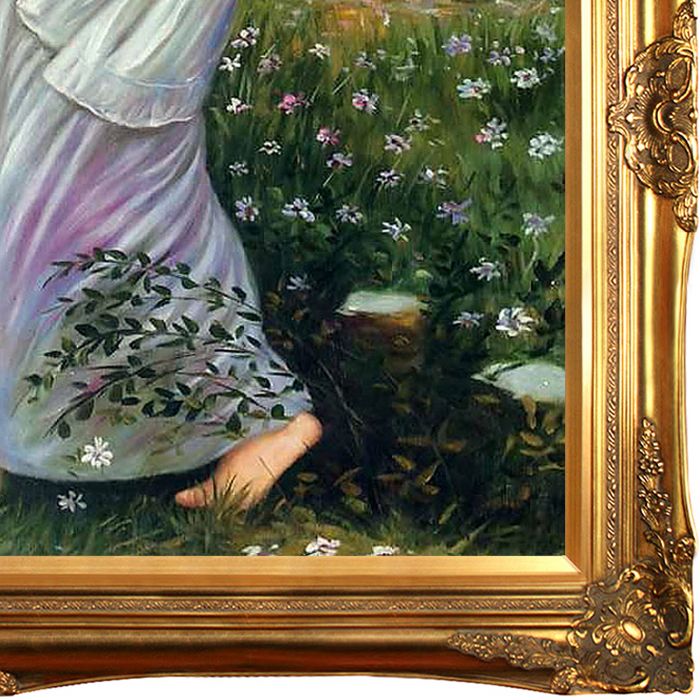 Windflowers, 1902 Pre-Framed - Victorian Gold Frame 24"X36"