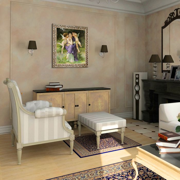 Songs of Spring, 1889 Pre-Framed - Rococo Silver 20"X24"