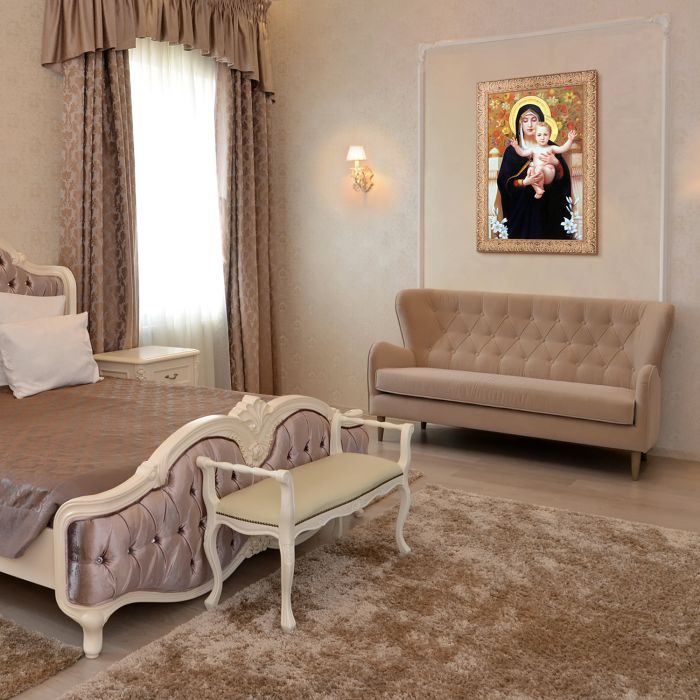 The Madonna of The Lilies, 1899 Pre-Framed - Espana Gold Frame 24" X 36"