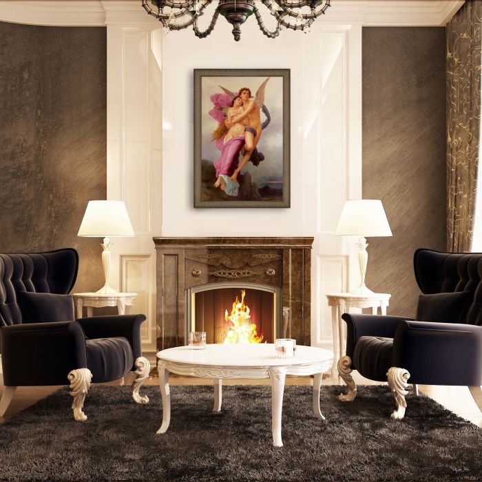 The Abduction of Psyche, 1895 Pre-Framed - Victorian Bronze Frame 24