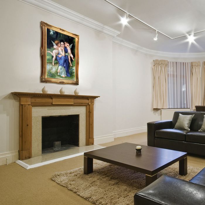 Songs of Spring, 1889 Pre-Framed - Victorian Gold Frame 24"X36"