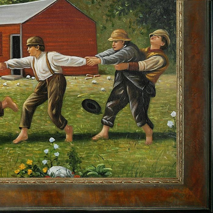 Snap the Whip Pre-Framed - Sambrosa Distressed Honey Frame 24"X36"