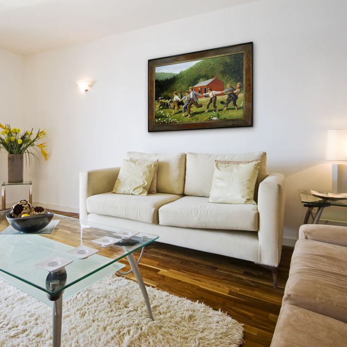 Snap the Whip Pre-Framed - Sambrosa Distressed Honey Frame 24"X36"