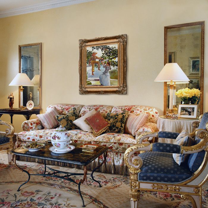 On the Fence Pre-Framed - Renaissance Bronze Frame 20"X24"