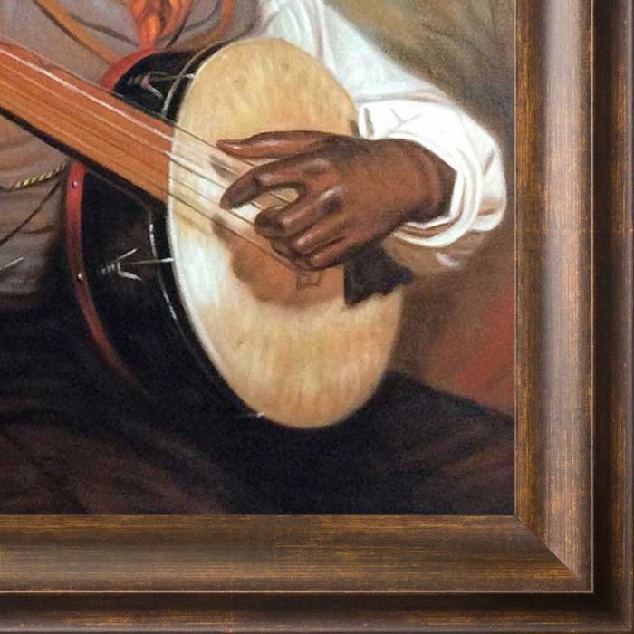 The Banjo Player Pre-Framed - Modena Vintage 20" X 24"