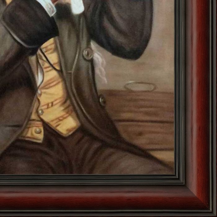 The Bone Player Pre-framed - Grecian Wine Frame 20" X 24"