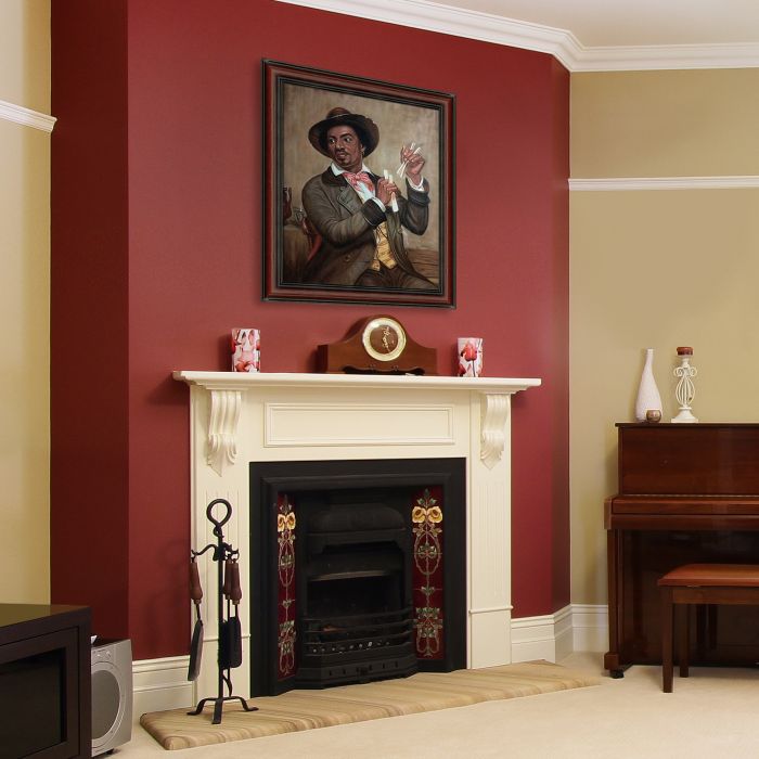 The Bone Player Pre-framed - Grecian Wine Frame 20" X 24"