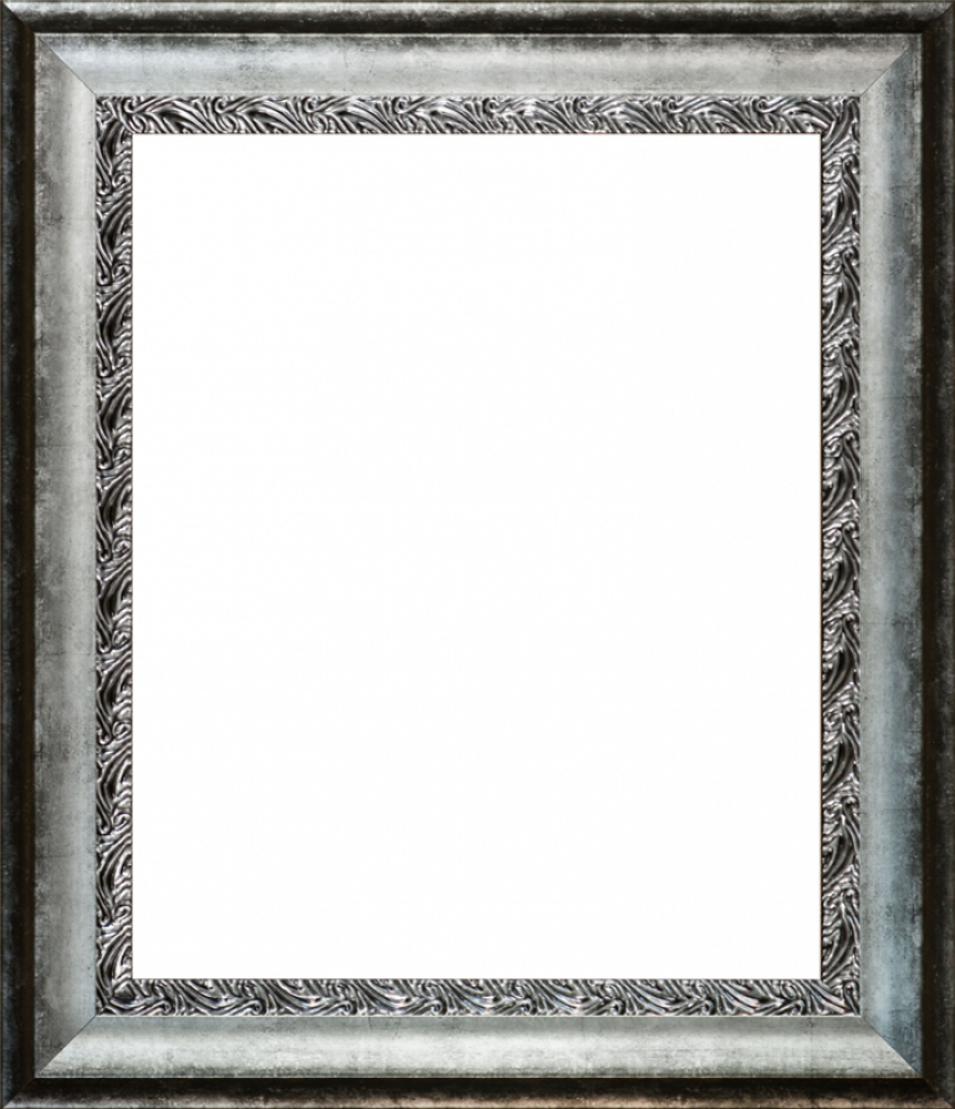 Distressed Ornate Silver Custom Stacked Frame 20" X 24"