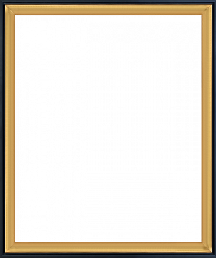 Piccino Luminoso and Black Wrap Custom Stacked Frame 20" X 24"