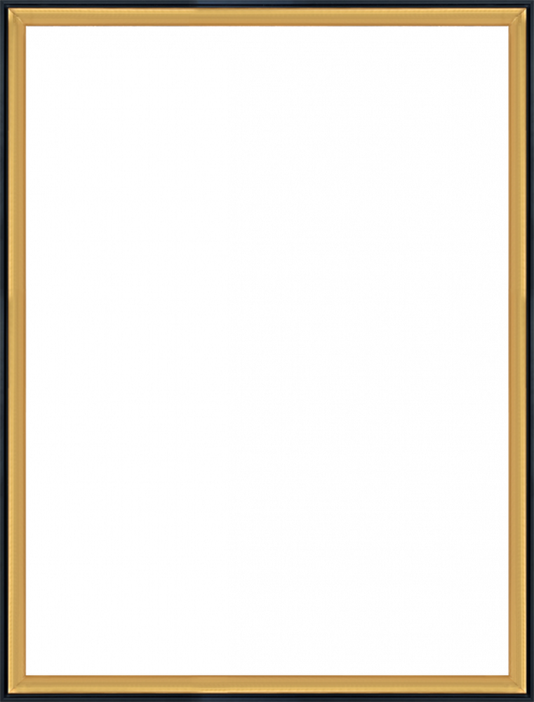 Piccino Luminoso and Black Wrap Custom Stacked Frame 30" X 40"