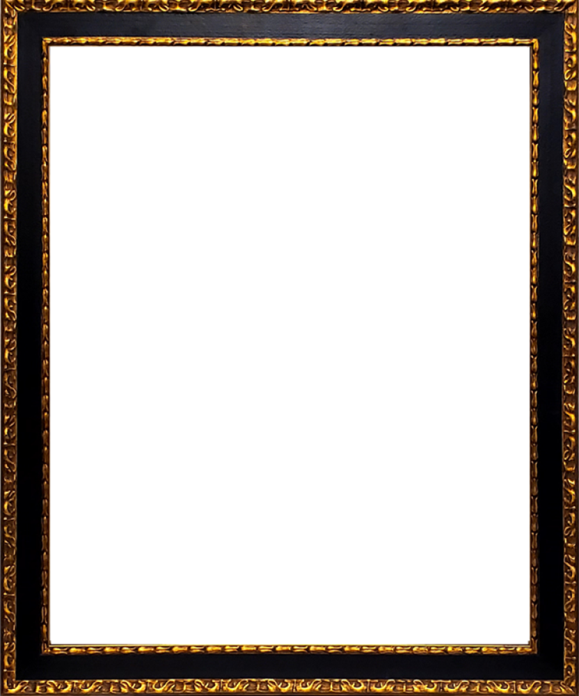 Verona Black and Gold Braid 16"X20"