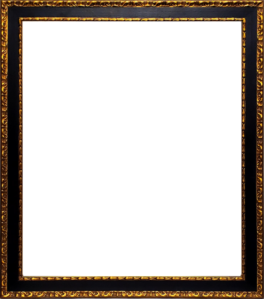 Verona Black and Gold Braid 8"X10"