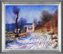 Road to Giverny in Winter Pre-Framed