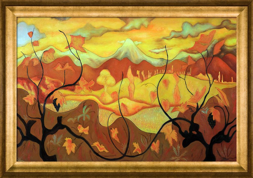 Vines, 1902 Pre-Framed - Athenian Gold Frame 24"X36"