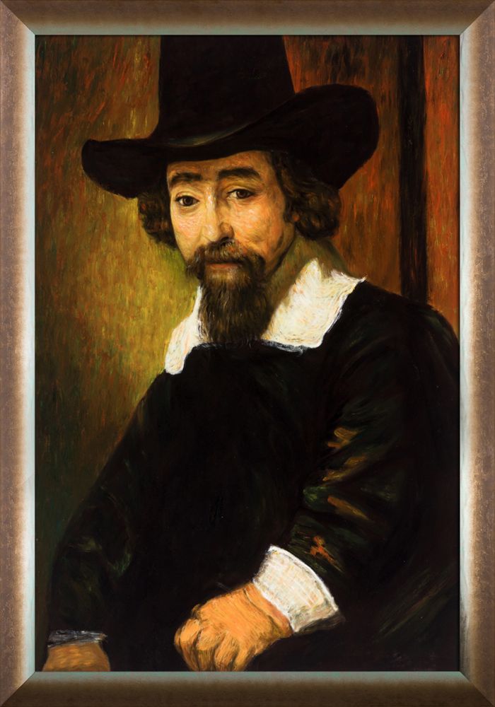 Dr Ephraim Bueno, Jewish Physician and Writer Pre-Framed - Spoleto Bronze 24" X 36"