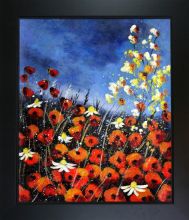 Red Poppies 451140 Pre-Framed